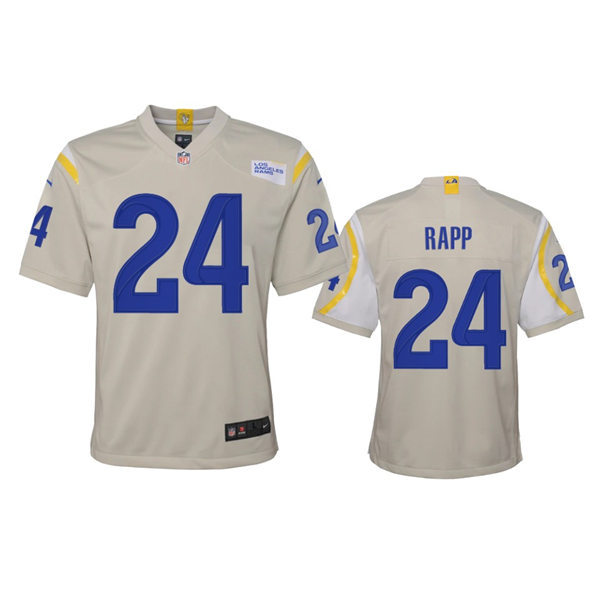 Youth Los Angeles Rams #24 Taylor Rapp Nike Bone Limited JerseyYouth Los Angeles Rams #24 Taylor Rapp Nike Bone Limited Jersey