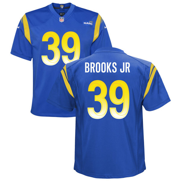Youth Los Angeles Rams #39 Antoine Brooks Nike Royal Limited Jersey