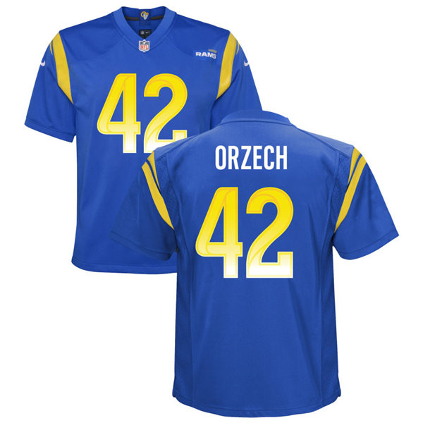 Youth Los Angeles Rams #42 Matthew Orzech Nike Royal Limited Jersey