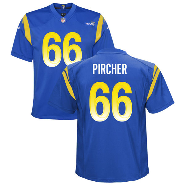 Youth Los Angeles Rams #66 Max Pircher Nike Royal Limited Jersey