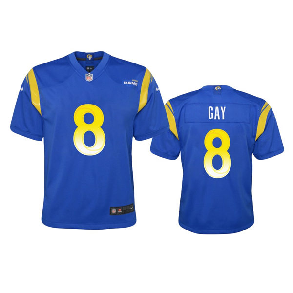 Youth Los Angeles Rams #8 Matt Gay Nike Royal Limited Jersey