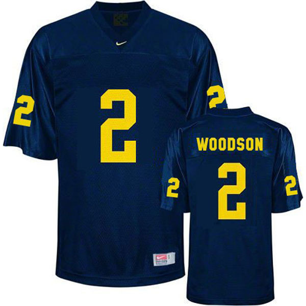 Youth Michigan Wolverines #2 Charles Woodson Blue Football Jersey