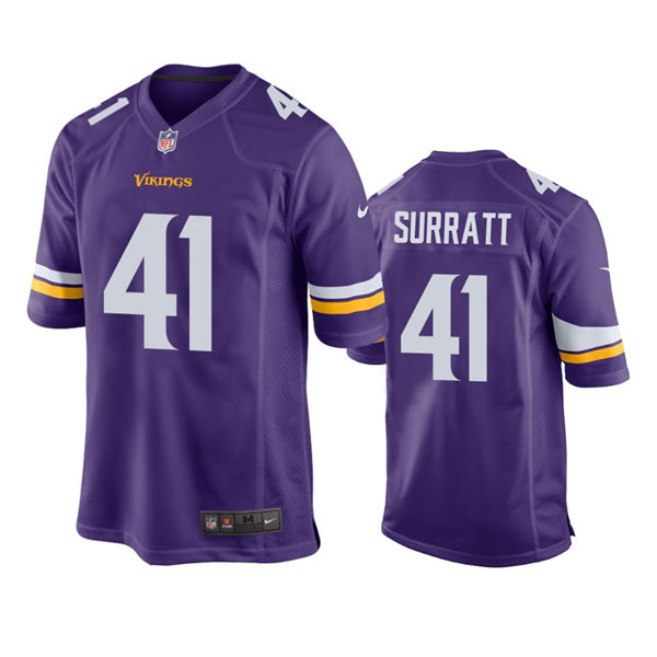 Youth Minnesota Vikings #41 Chazz Surratt Nike Purple Limited Jersey