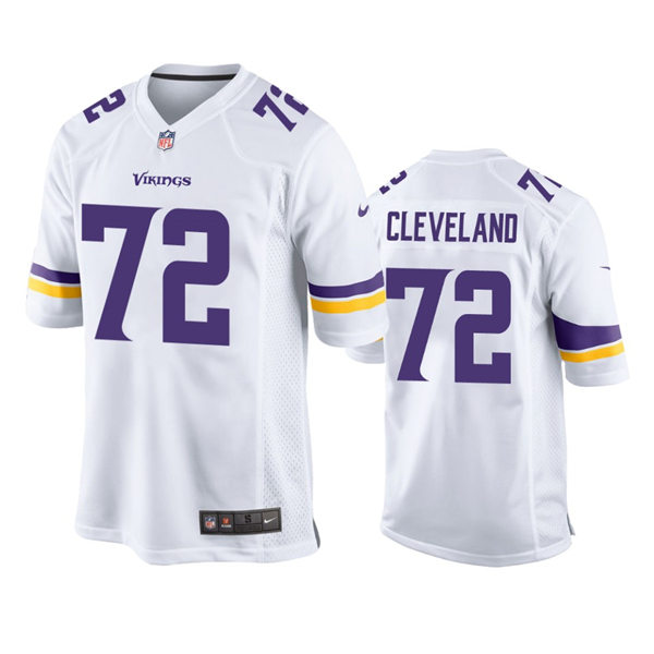 Youth Minnesota Vikings #72 Ezra Cleveland Nike White Limited Jersey