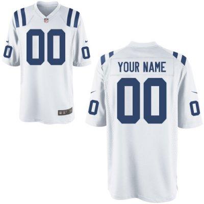 Youth NEW Indianapolis Colts Customized Game White Jerseys