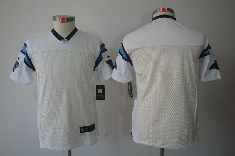 Youth NEW NFL Carolina Panthers Blank White Jerseys