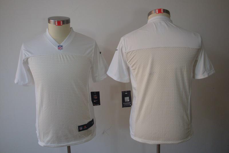 Youth NEW NFL Oakland Raiders Blank White Jerseys