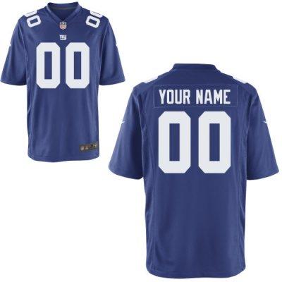 Youth NEW New York Giants Customized Game Team Color Jerseys