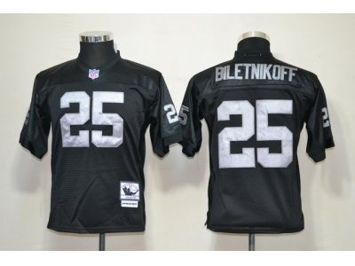 Youth NFL NFL Jerseys Oakland Raiders #25 Biletnikoff Black Throwback