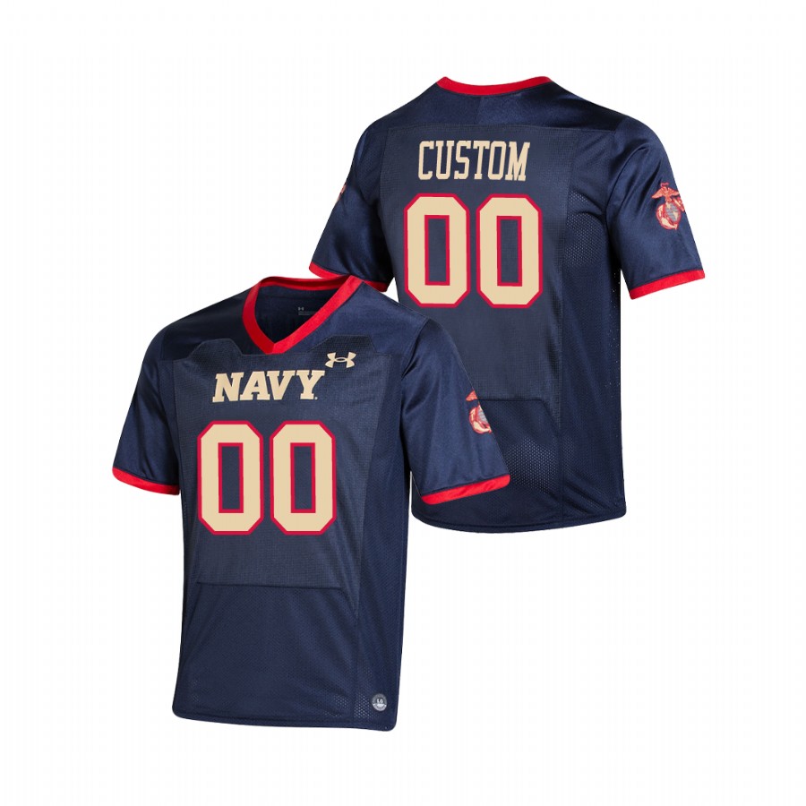 Youth Navy Midshipmen Custom Navy USMC Special Game Replica Jersey