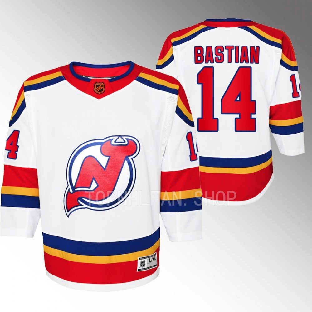 Youth New Jersey Devils Nathan Bastian 2022 Special Edition 2.0 Premier Jersey