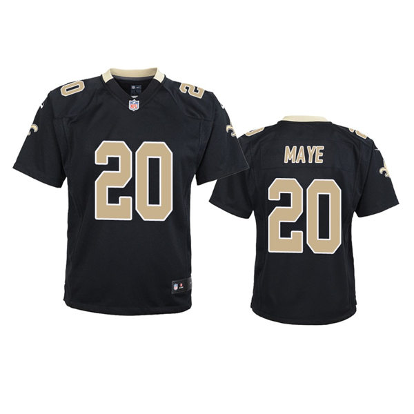 Youth New Orleans Saints #20 Deonte Harris Nike Black Limited Jersey