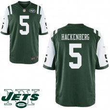 Youth New York Jets #5 Christian Hackenberg Green Game Jersey