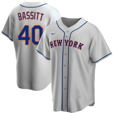 Youth New York Mets #40 Chris Bassitt Nike Grey Jersey