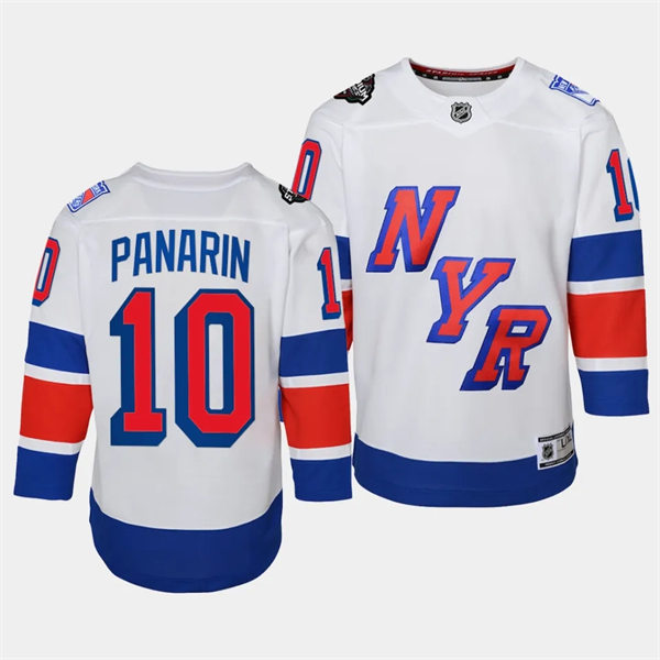 Youth New York Rangers #10 Artemi Panarin White 2024 NHL Stadium Series Jersey 