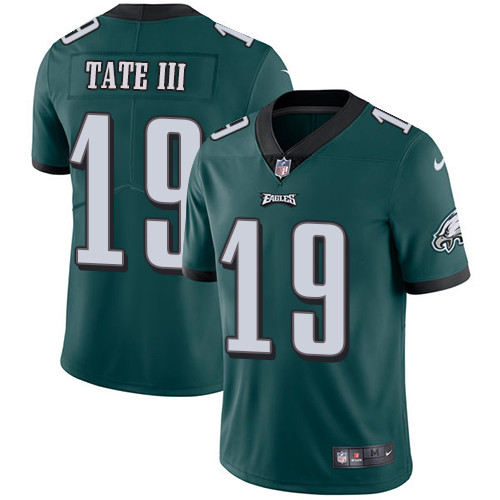 Youth Nike Eagles #19 Golden Tate III Midnight Green Team Color Youth Stitched NFL Vapor Untouchable Limited Jersey