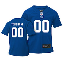 Youth Nike New York Giants Customized Game Team Color Jersey
