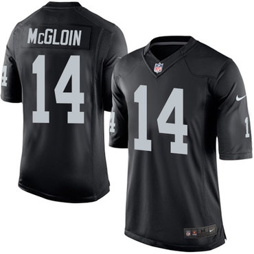 Youth Nike Oakland Raiders #14 Matt McGloin Black Team Color NFL Jersey