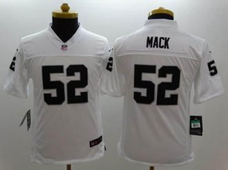 Youth Nike Raiders #52 Khalil Mack White NFL Limited Jersey