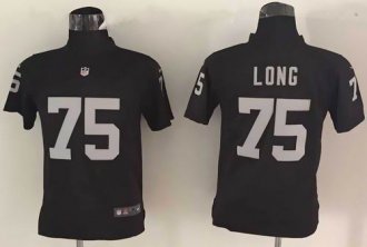 Youth Nike Raiders #75 Howie Long Black Team Color Stitched NFL Elite Jersey