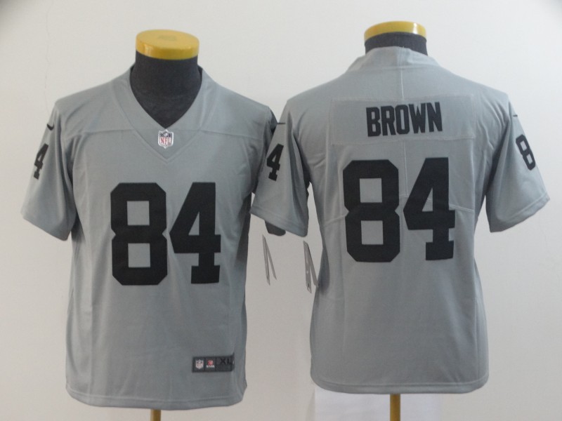 Youth Nike Raiders 84 Antonio Brown Gary Youth Inverted Legend Limited Jersey