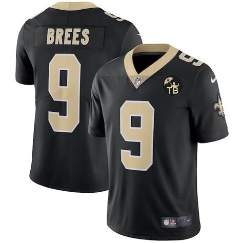 Youth Nike Saints 9 Drew Brees Black Youth W Tom Benson Patch Vapor Untouchable Limited Jersey