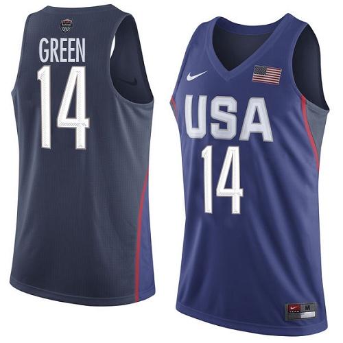 Youth Nike Team USA #14 Draymond Green Navy Blue 2016 Dream Team Game NBA Jersey