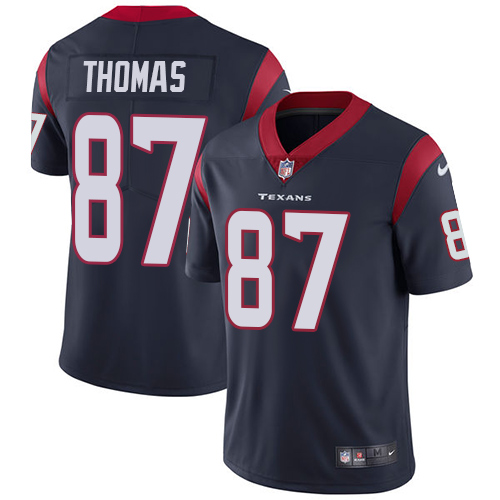 Youth Nike Texans #87 Demaryius Thomas Navy Blue Team Color Youth Stitched NFL Vapor Untouchable Limited Jersey
