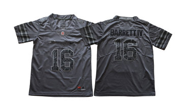 Youth Ohio State Buckeyes 16 J.T. Barrett IV Dark Gray Youth College Football Jersey