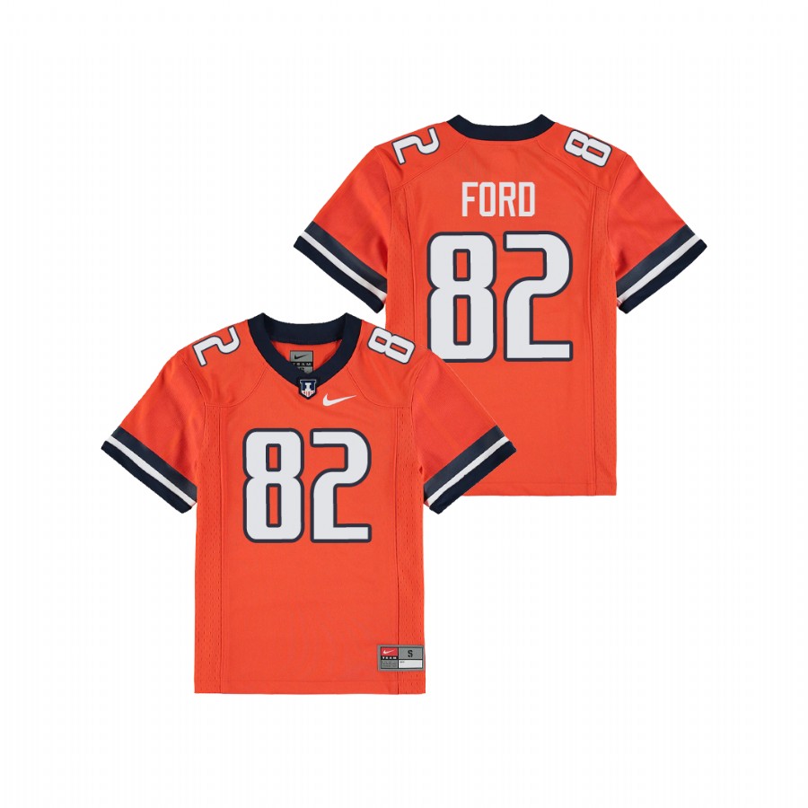 Youth Orange Illinois Fighting Illini Luke Ford Replica Football Jersey