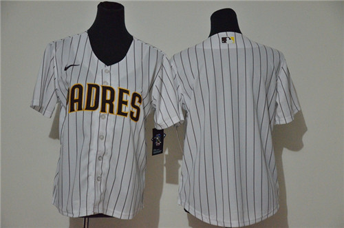 Youth Padres Blank White Youth Cool Base Jersey