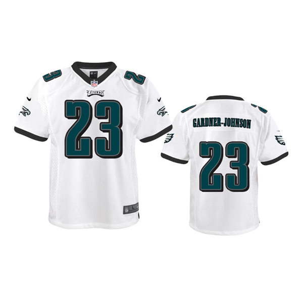 Youth Philadelphia Eagles #23 C.J. Gardner-Johnson White Limited Jersey