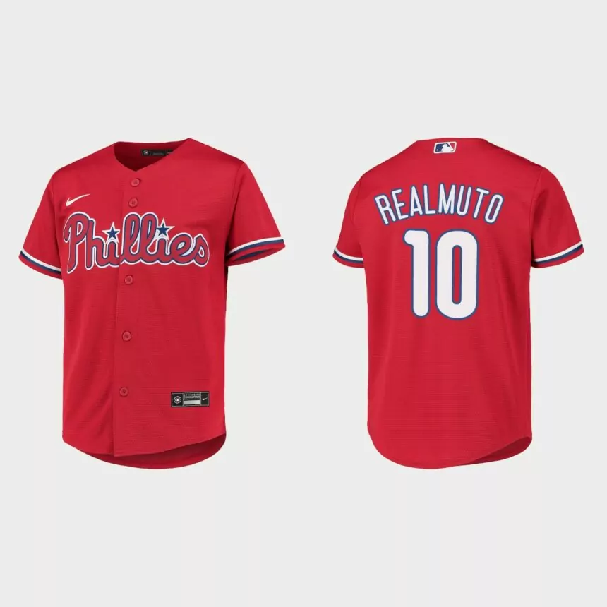 Youth Philadelphia Phillies J.T. Realmuto Red Replica Jersey