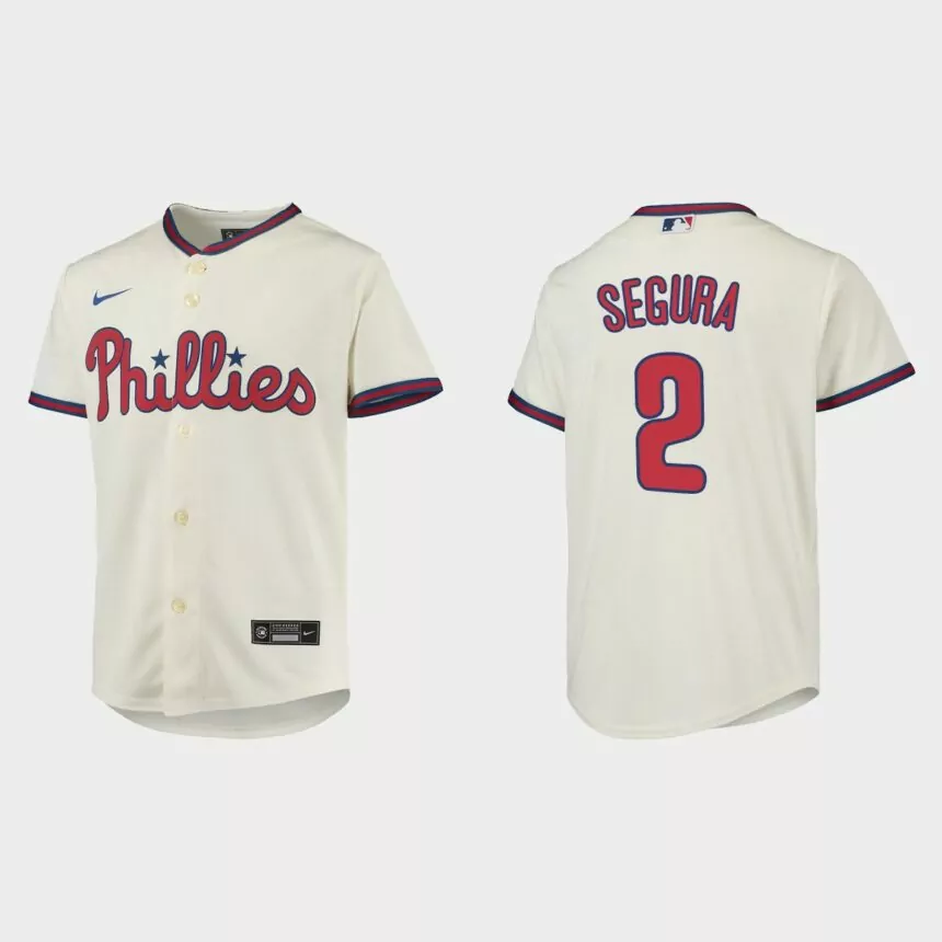 Youth Philadelphia Phillies Jean Segura Cream Replica Jersey