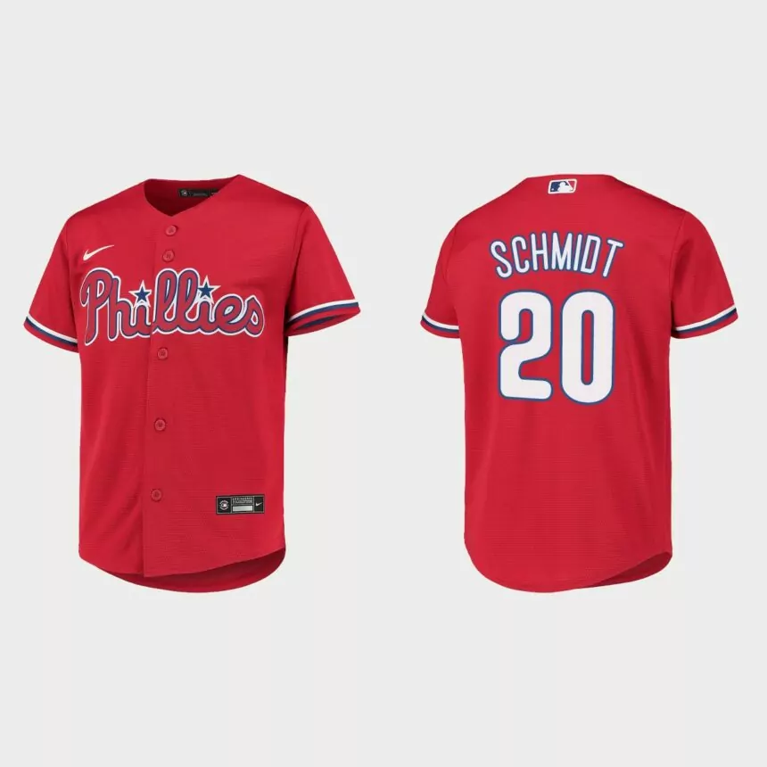Youth Philadelphia Phillies Mike Schmidt Red Replica Jersey