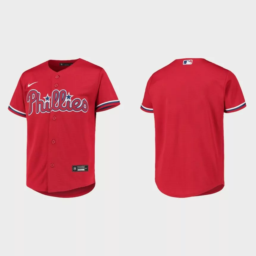 Youth Philadelphia Phillies Red Replica Jersey