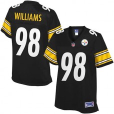 Youth Pittsburgh Steelers #98 Vince Williams Team Color Game Jersey - Black