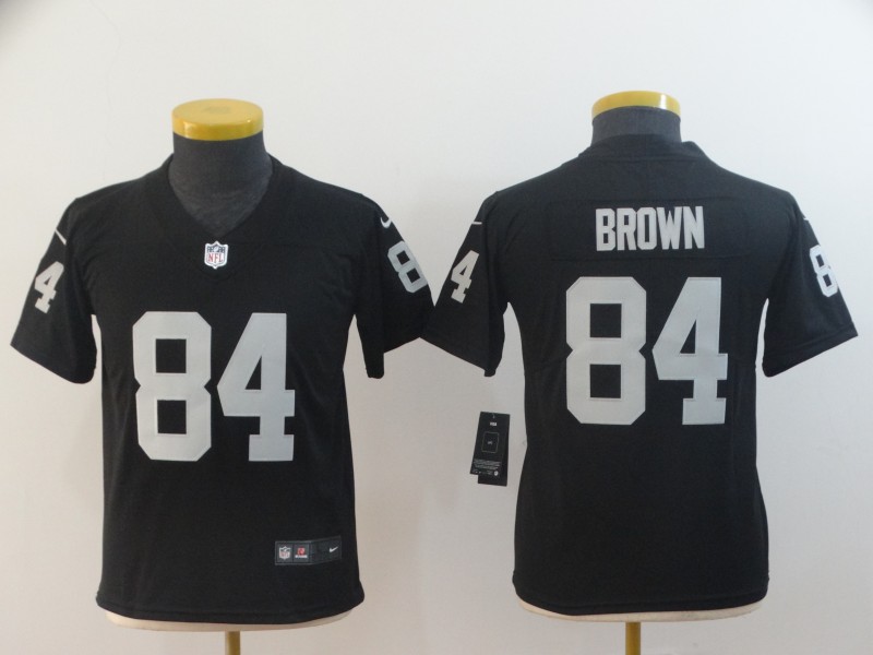 Youth Raiders 84 Antonio Brown Black Youth Vapor Untouchable Limited Jersey