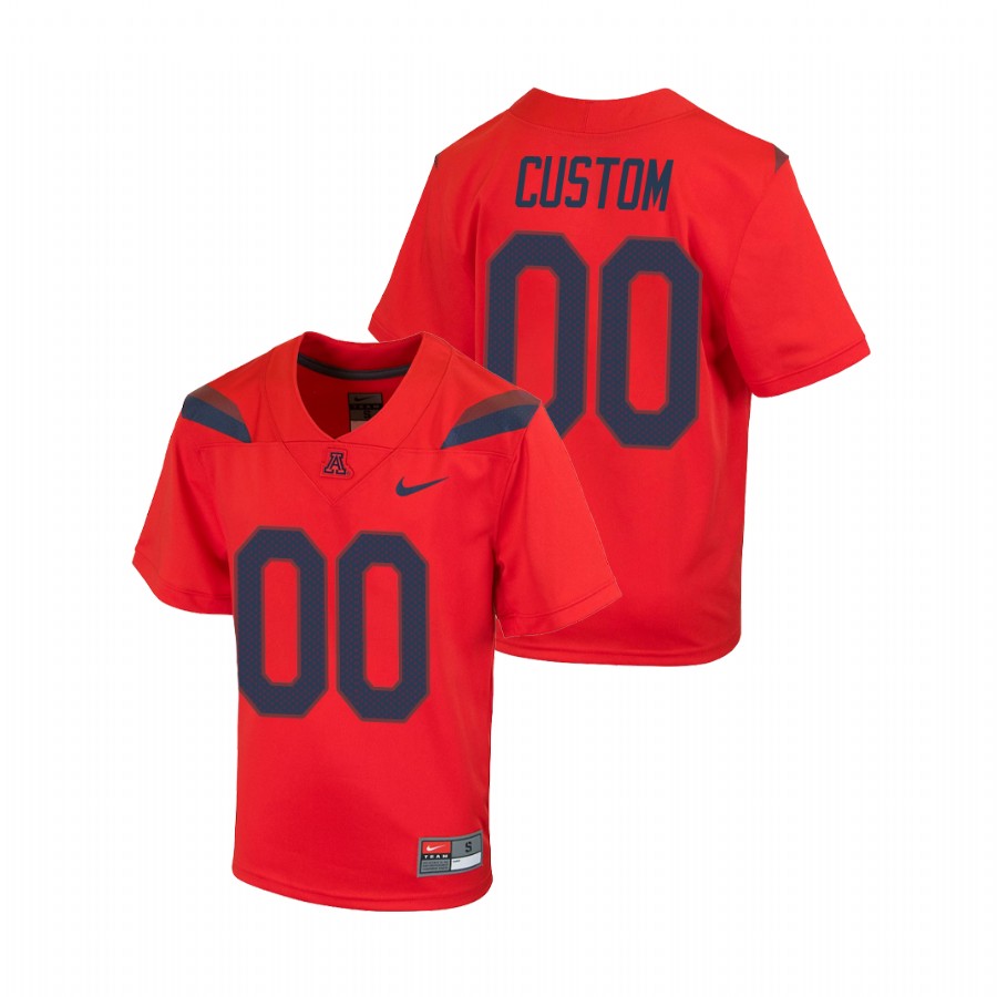 Youth Red Arizona Wildcats Custom Replica Football Jersey