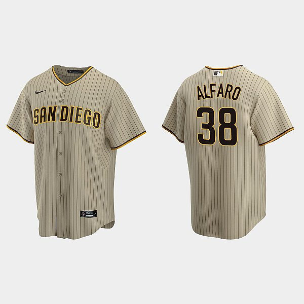 Youth San Diego Padres #38 Jorge Alfaro Tan Brown Alternate CoolBase Jersey