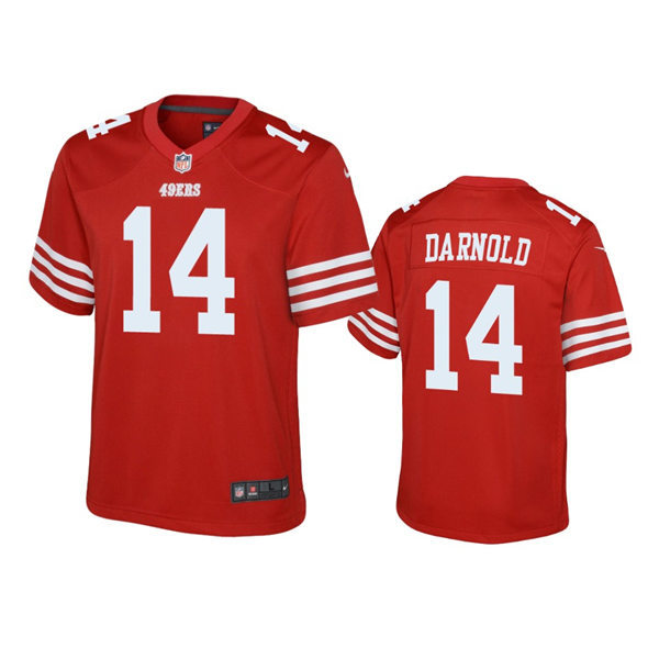 Youth San Francisco 49ers #14 Sam Darnold Nike Scarlet Limited Jersey