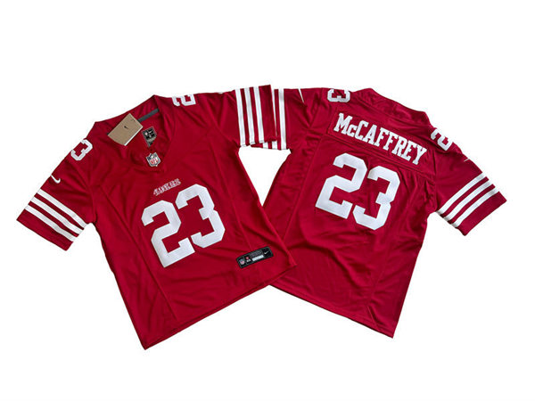 Youth San Francisco 49ers #23 Christian McCaffrey Nike Scarlet Vapor F.U.S.E.