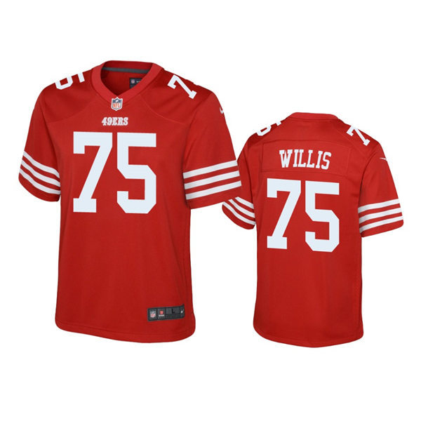 Youth San Francisco 49ers #75 Jordan Willis Nike Scarlet Limited Player Jersey