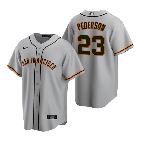 Youth San Francisco Giants #23 Joc Pederson Nike Grey Road Jersey