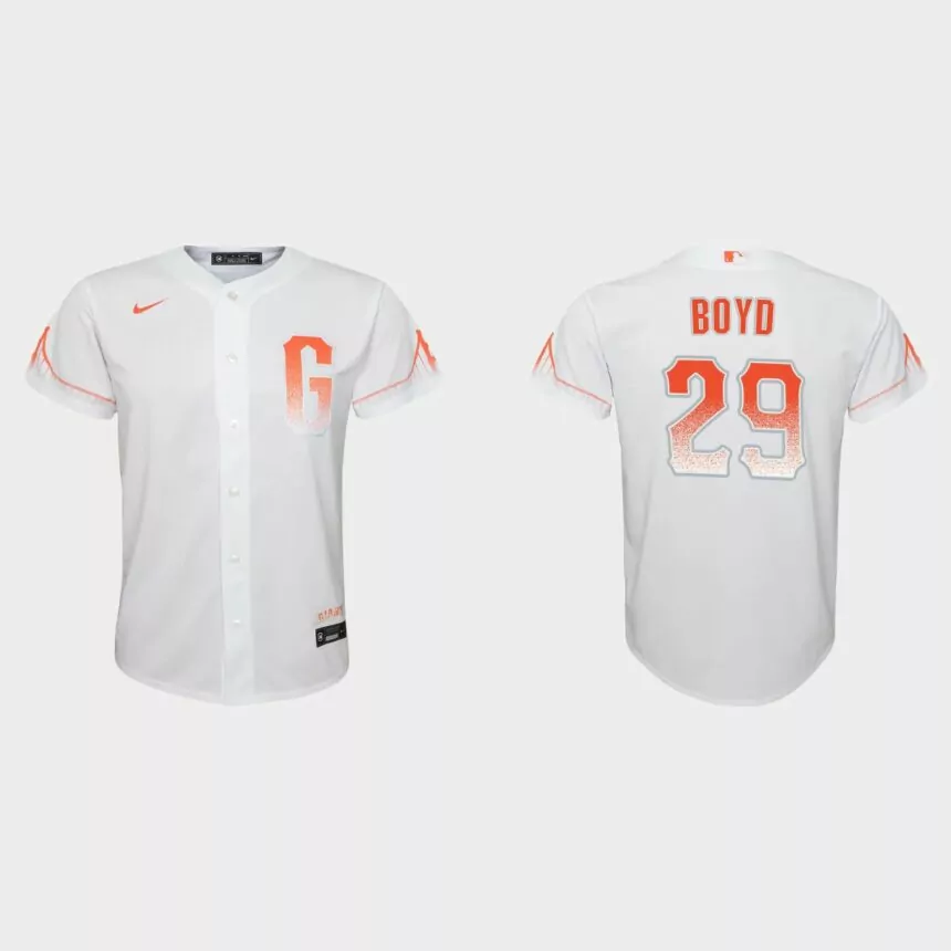 Youth San Francisco Giants Matthew Boyd White City Connect Replica Jersey