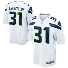 Youth Seattle Seahawks #31 Kam Chancellor White Game Jersey
