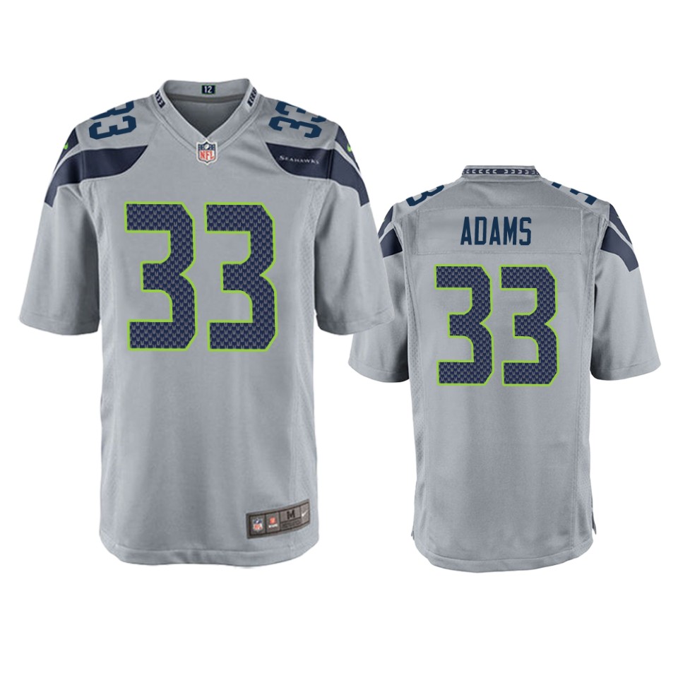 Youth Seattle Seahawks #33 Jamal Adams Nike Gray Alternate Limited Jersey