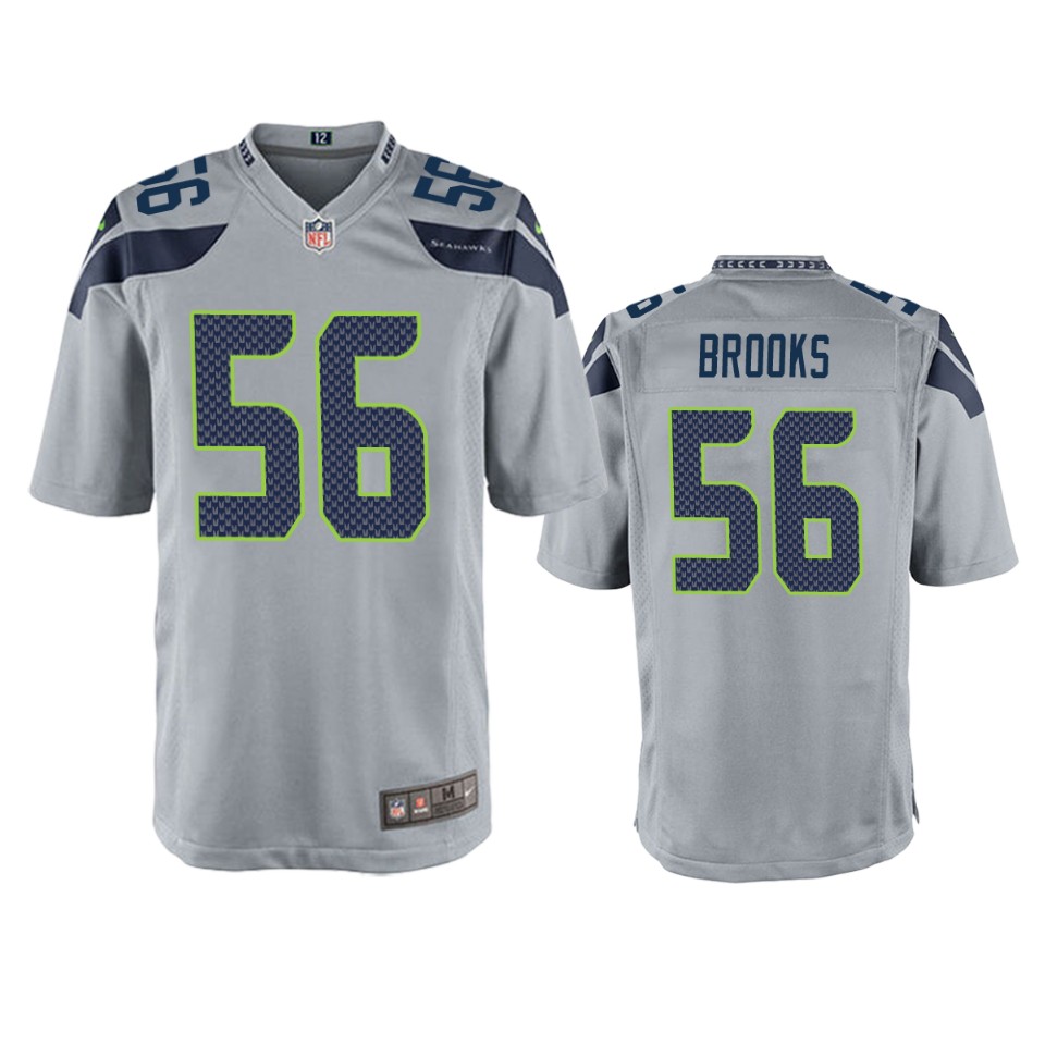 Youth Seattle Seahawks #56 Jordyn Brooks Nike Gray Alternate Limited Jersey