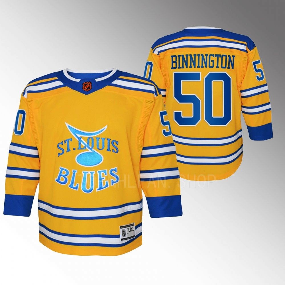 Youth St. Louis Blues Jordan Binnington 2022 Special Edition 2.0 Replica Jersey