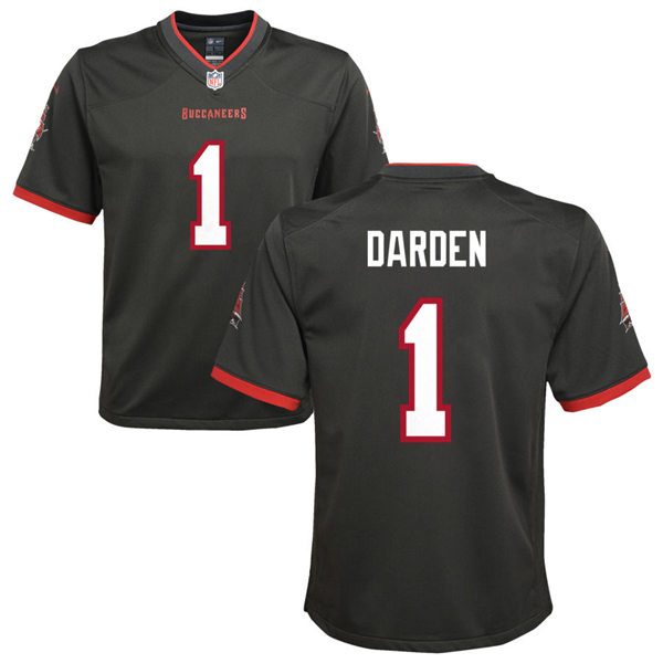 Youth Tampa Bay Buccaneers #1 Jaelon Darden Nike Pewter Alternate Limited Jersey